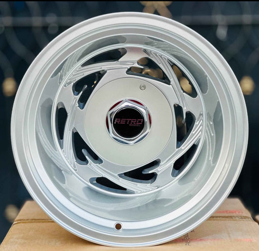 15x12 Retro Machine Finish Polished Chevy 1968-1998 Chevrolet C10 C1500 454ss