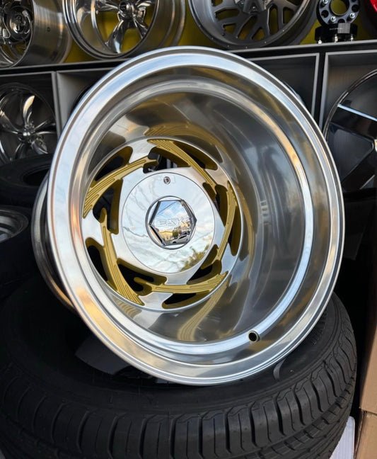 15x12 Retro Tribal Polished & Gold 1968-1998 Chevy c10 c1500 454ss