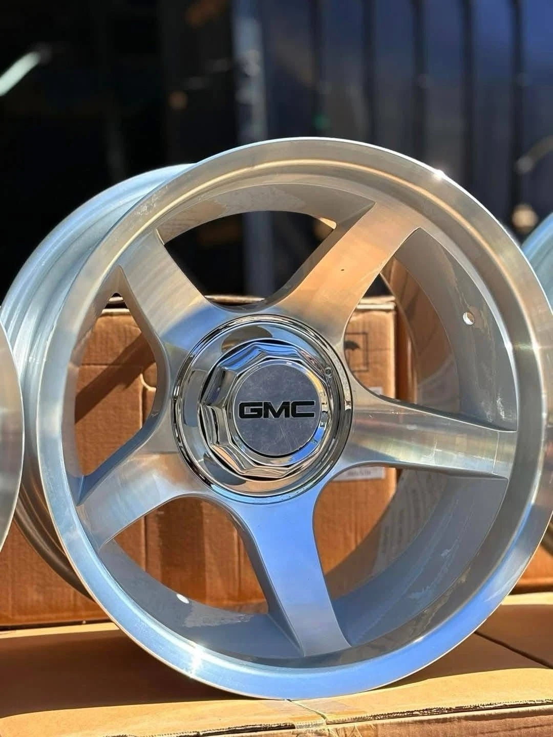 17x11 Retro 5-Spoke Concave Hyper Silver Finish 1968-1998 GMC C10 C1500 SierraGT