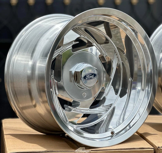 17x11 Retro Tribal Polished Ford Lobo 1997-2003