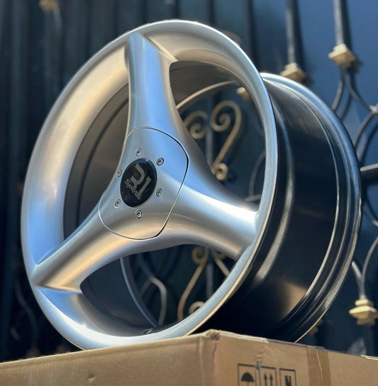 17x8 Tri-Spoke Antera Style 4x100 & 4x114