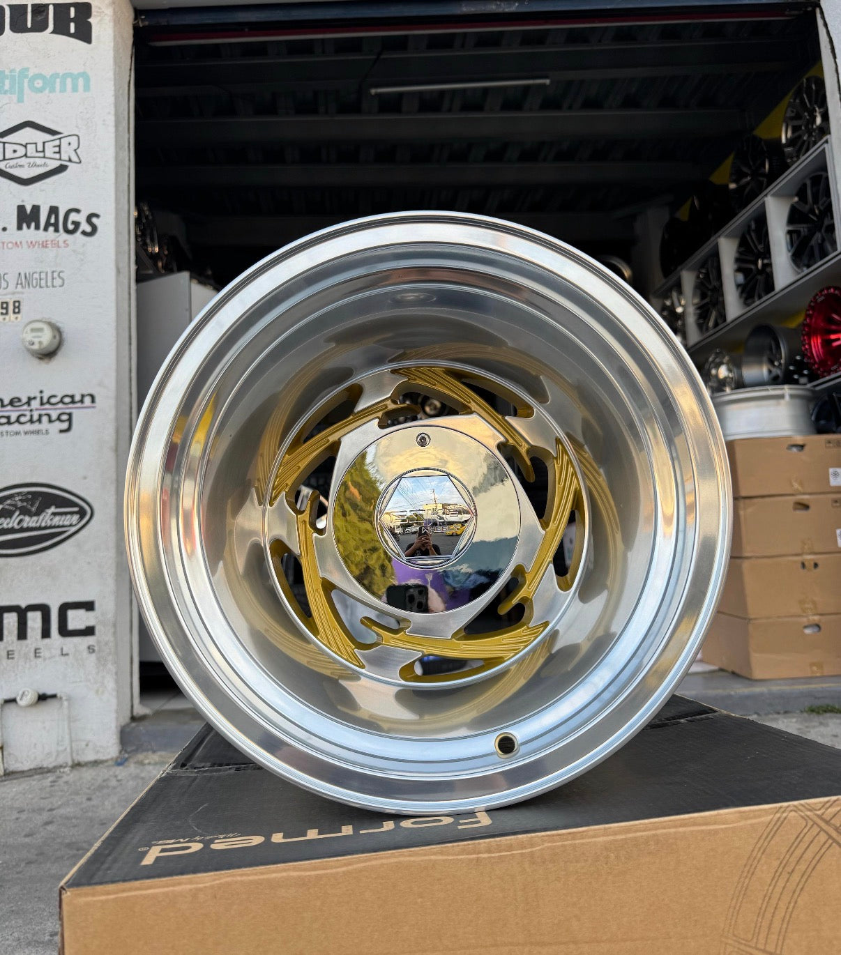 15x12 Retro Tribal Polished & Gold 1968-1998 Chevy c10 c1500 454ss
