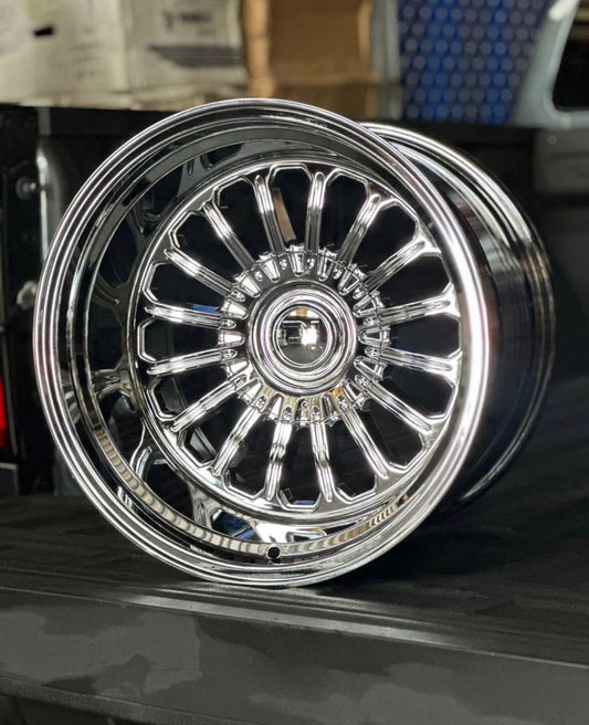 17x11 Retro Pulsar Style Polished 1968-1998 Chevrolet C10 C1500 454ss