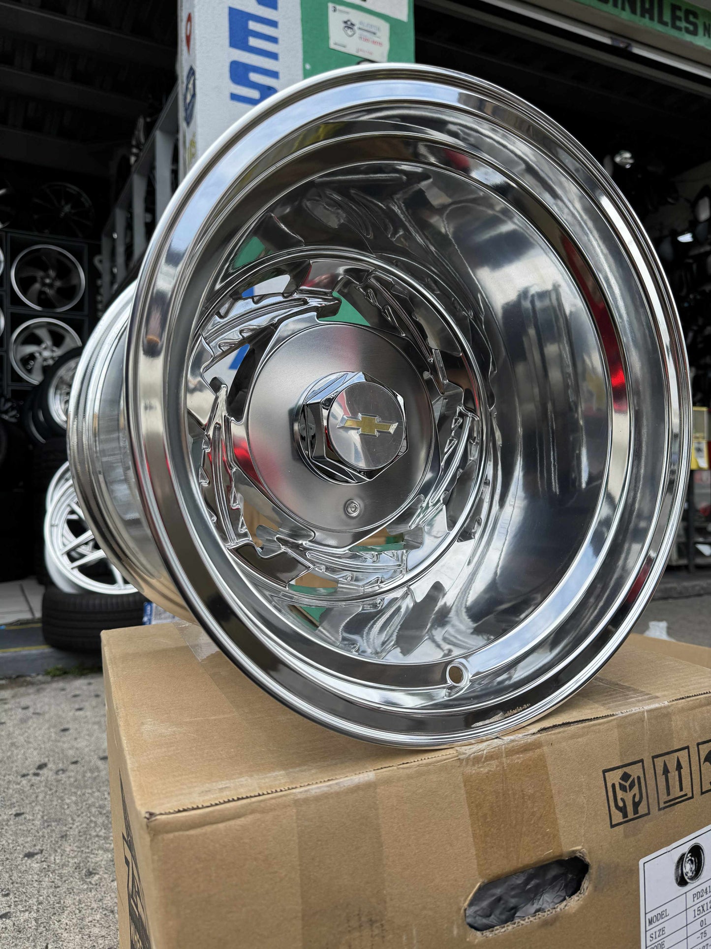 15x12 Retro Tribal Polished Chevy 1968-1998 Chevrolet C10 C1500 454ss